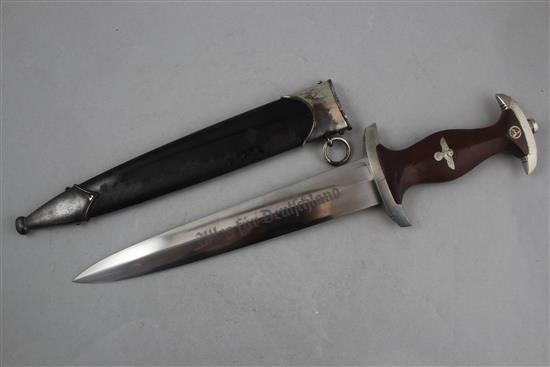 A German Third Reich SA dagger & 2 crosses